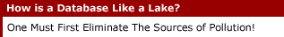 How is a Database Like a Lake?